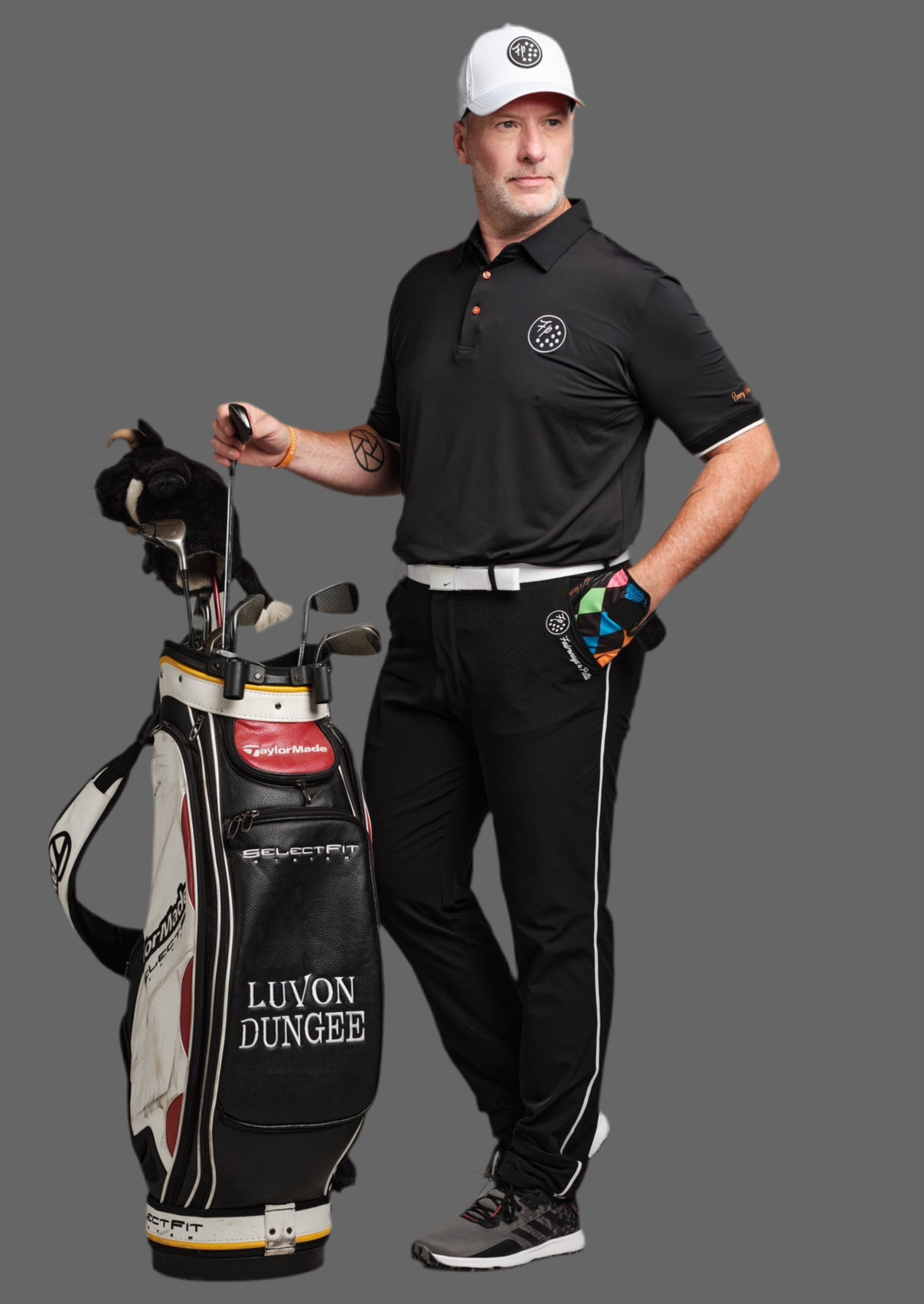 BLACK GOLF PRO POLO SHIRT