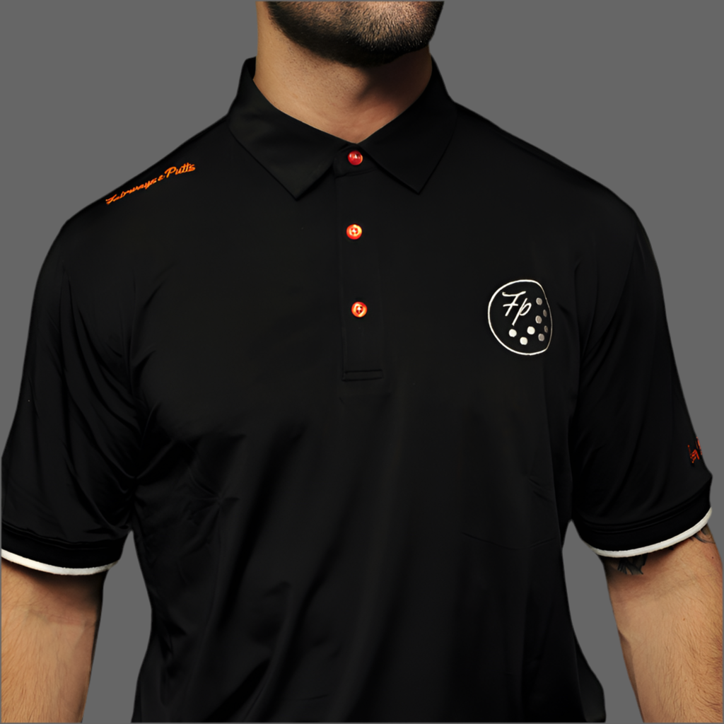 BLACK GOLF PRO POLO SHIRT