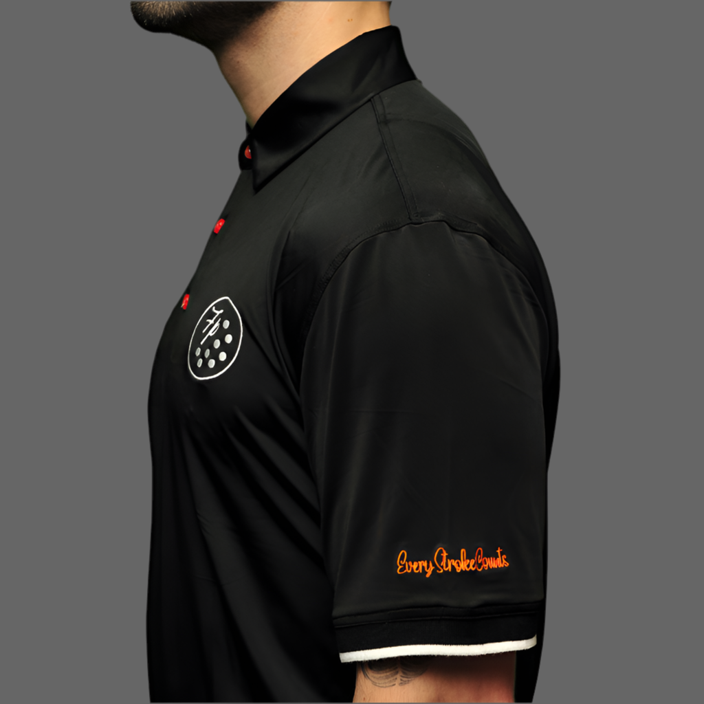 BLACK GOLF PRO POLO SHIRT