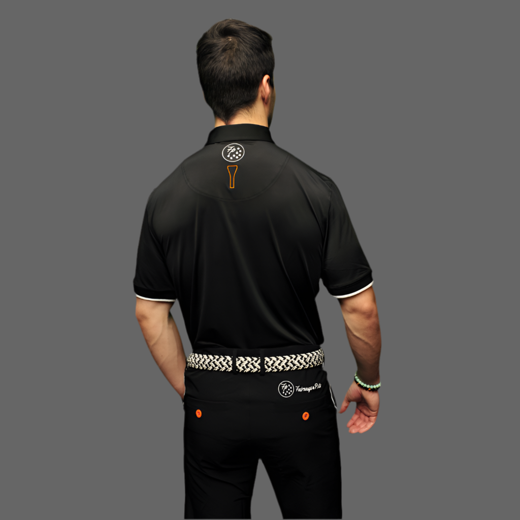 BLACK GOLF PRO POLO SHIRT